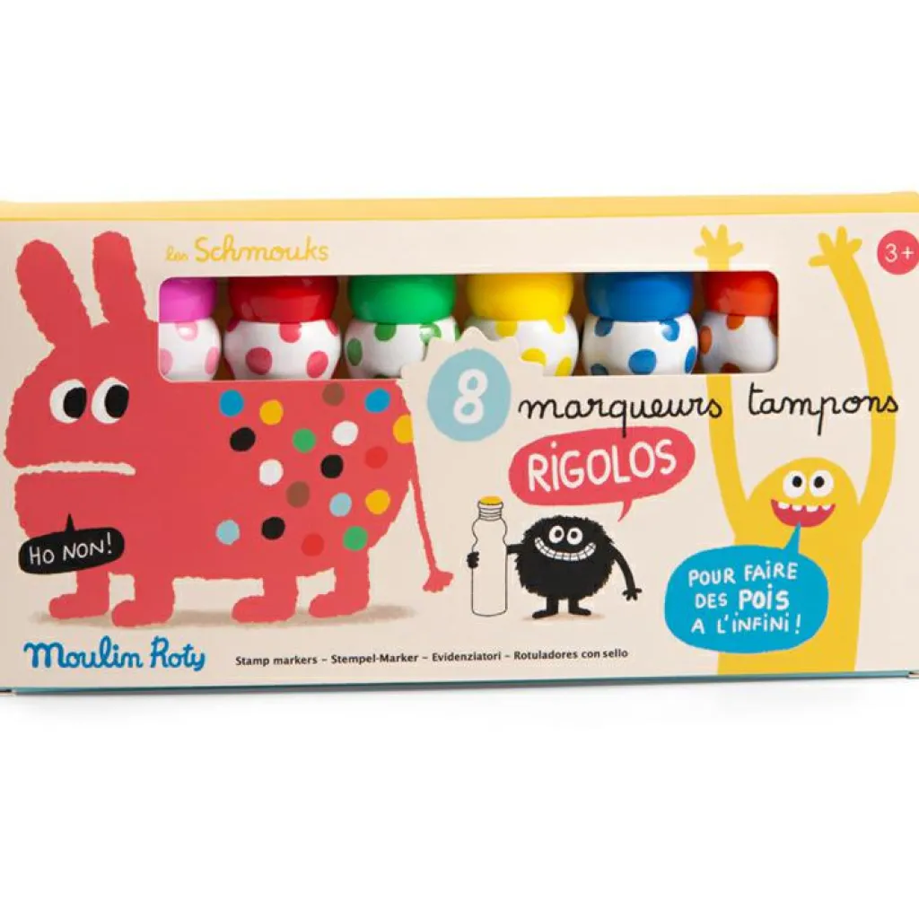 Clearance 8 marqueurs tampons pois Les schmouks Dessin Et Peinture