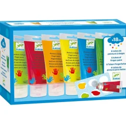 Hot 6 tubes de peinture à doigt Dessin Et Peinture