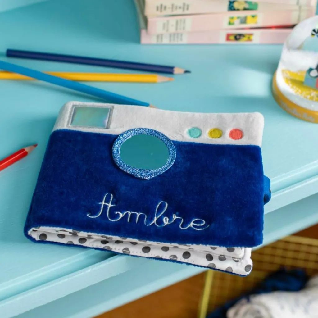 Sale Album photo textile Puce et Pilou (personnalisable) Album Photo Tissu