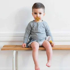 Hot Anneau de dentition en bois Bleu pétrole (personnalisable) Jouet / Anneau De Dentition