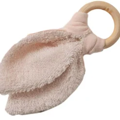 Clearance Anneau de dentition en bois Beige (rosé personnalisable) Jouet / Anneau De Dentition