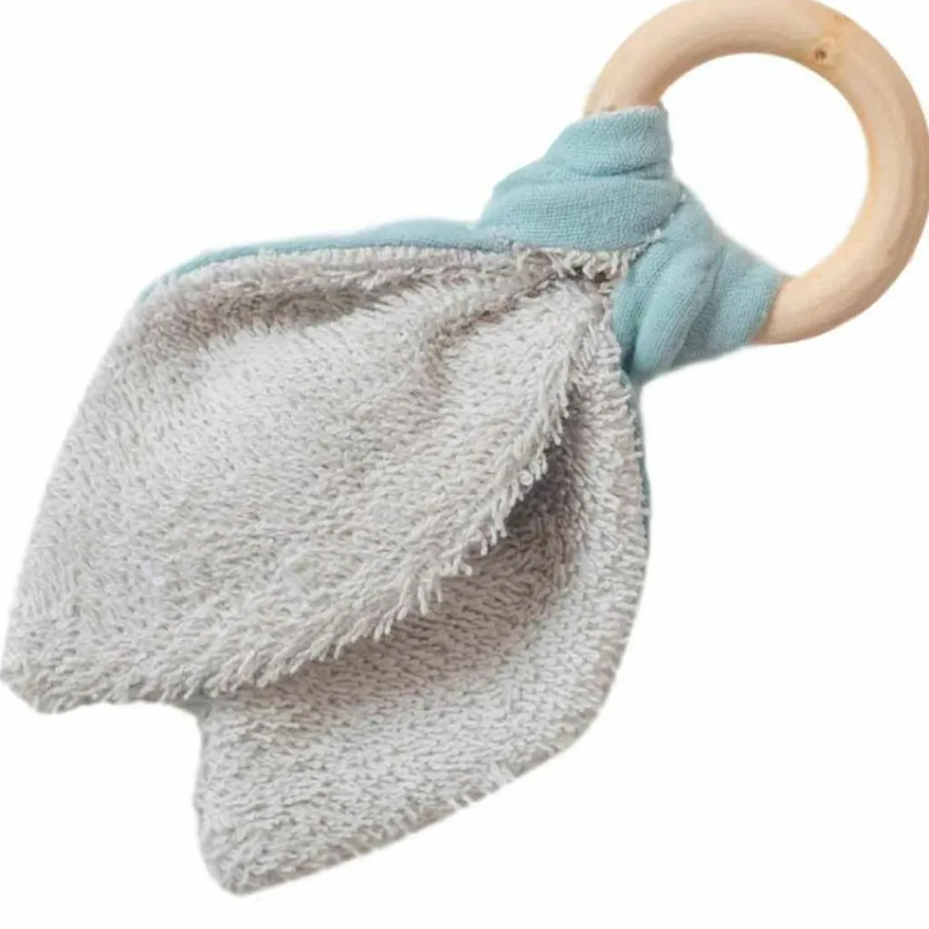 Outlet Anneau de dentition en bois Vert amande (personnalisable) Jouet / Anneau De Dentition