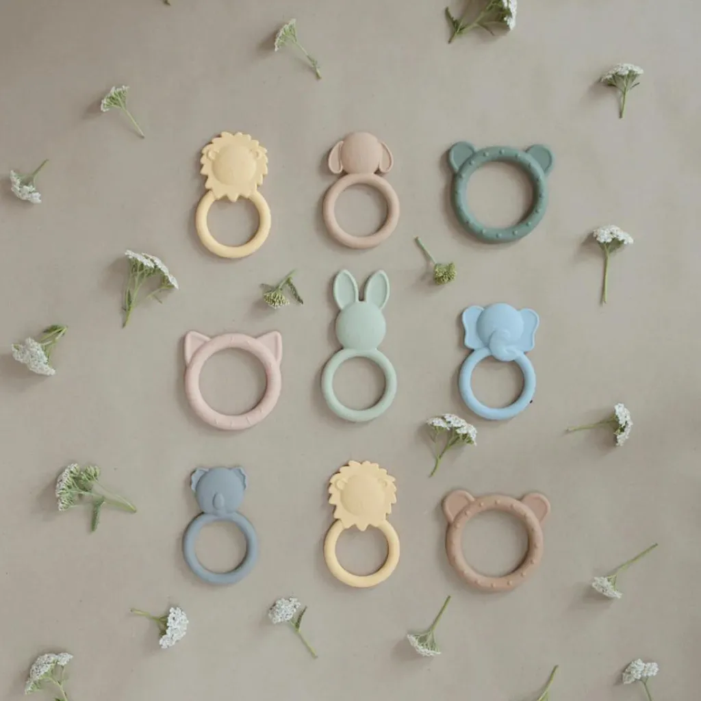 New Anneau de dentition en silicone Éléphant Jouet / Anneau De Dentition