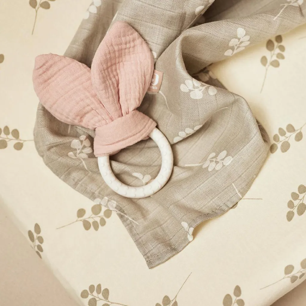 Outlet Anneau de dentition en silicone Bunny Ears Wild Rose Jouet / Anneau De Dentition