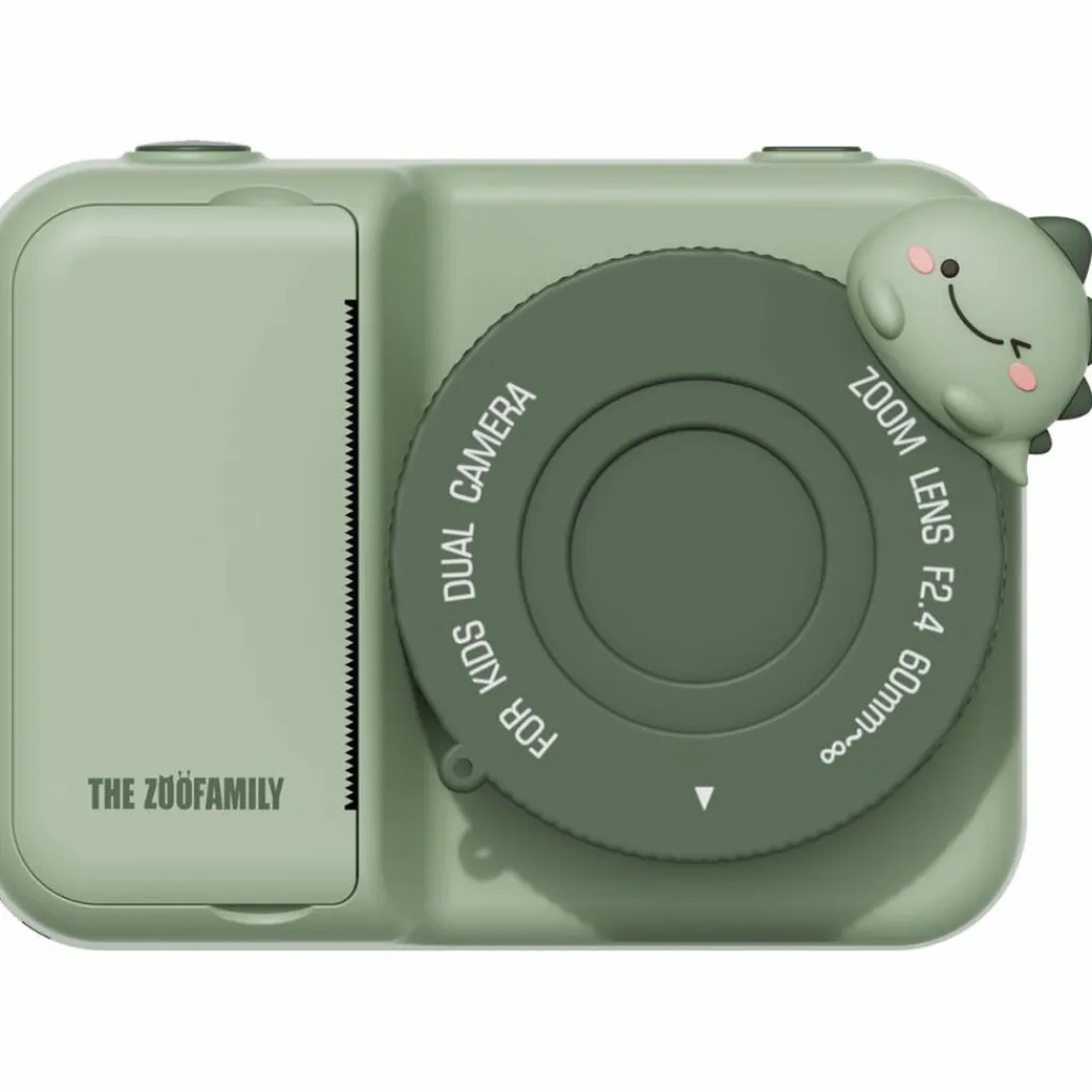 Discount Appareil photo avec impressions Zoo Print Dino Green Enfant Appareil Photo Enfant