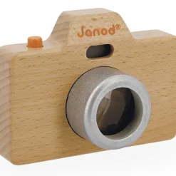 New Appareil photo factice sonore et lumineux en bois Jeu D'Imitation 1Er Âge