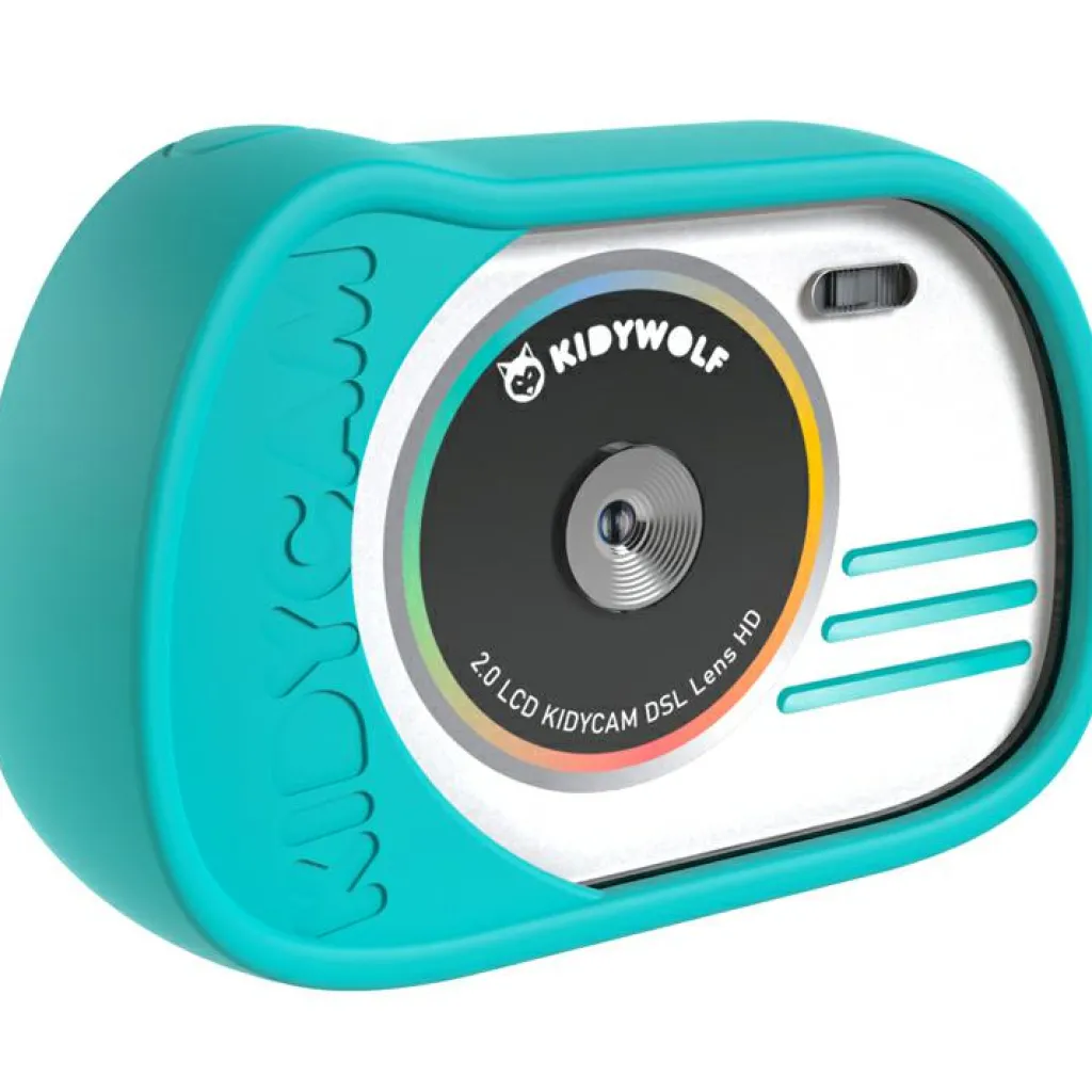 Hot Appareil photo numérique et vidéo Kidycam Waterproof cyan Enfant Appareil Photo Enfant