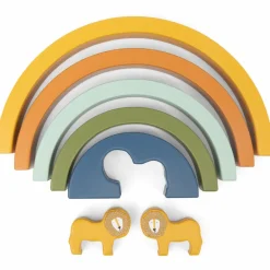 Sale Arc-en-ciel à empiler en bois Mr. Lion Jouet À Empiler