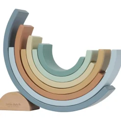 Online Arc-en-ciel en bois FSC Forest Friends Jouet À Empiler