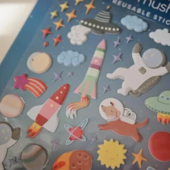 Hot Autocollants réutilisables Sticker Book Space Activités Manuelles