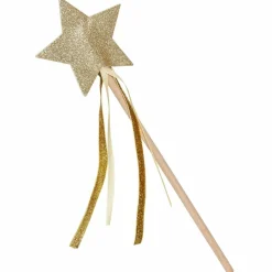 Hot Baguette magique à paillettes Dorée Accessoires De Déguisement