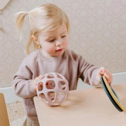 Clearance Balle de préhension en silicone rose Balle / Cube D'Activités