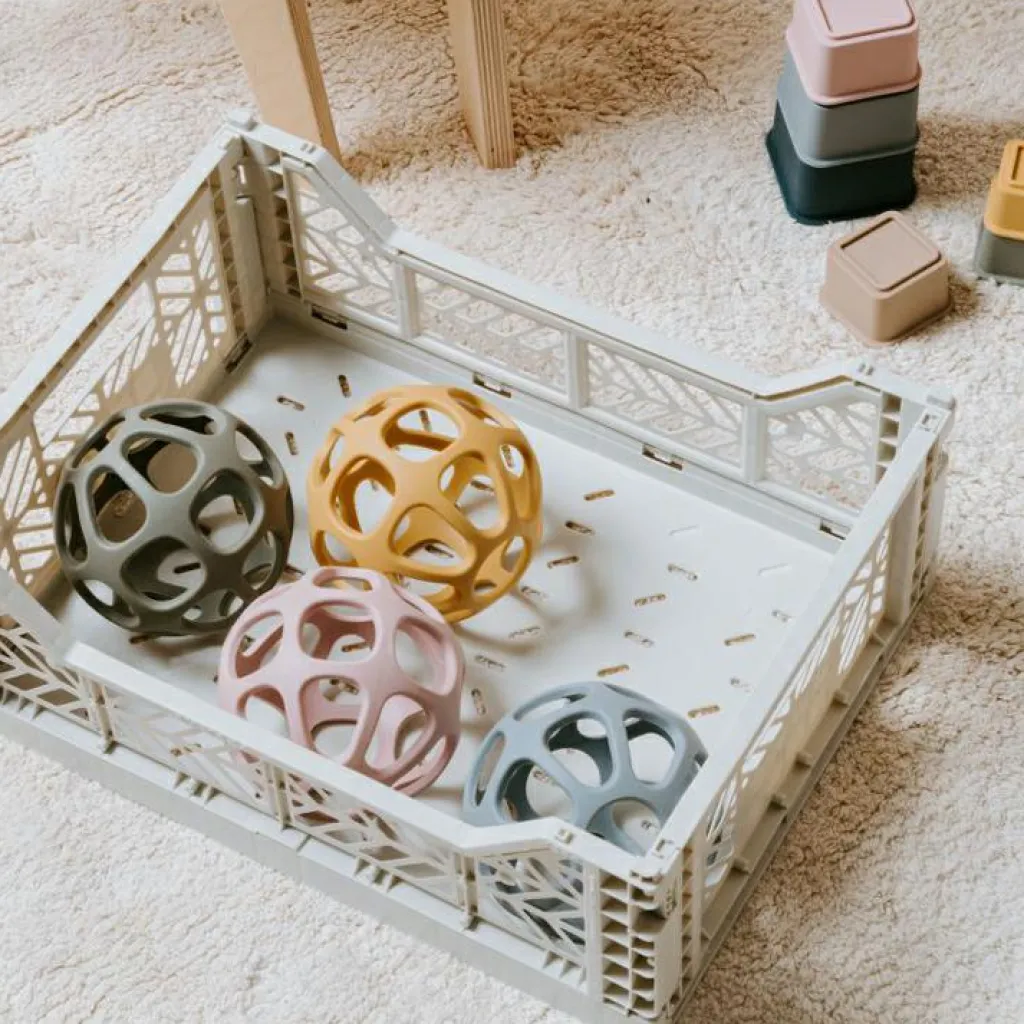 Clearance Balle de préhension en silicone rose Balle / Cube D'Activités