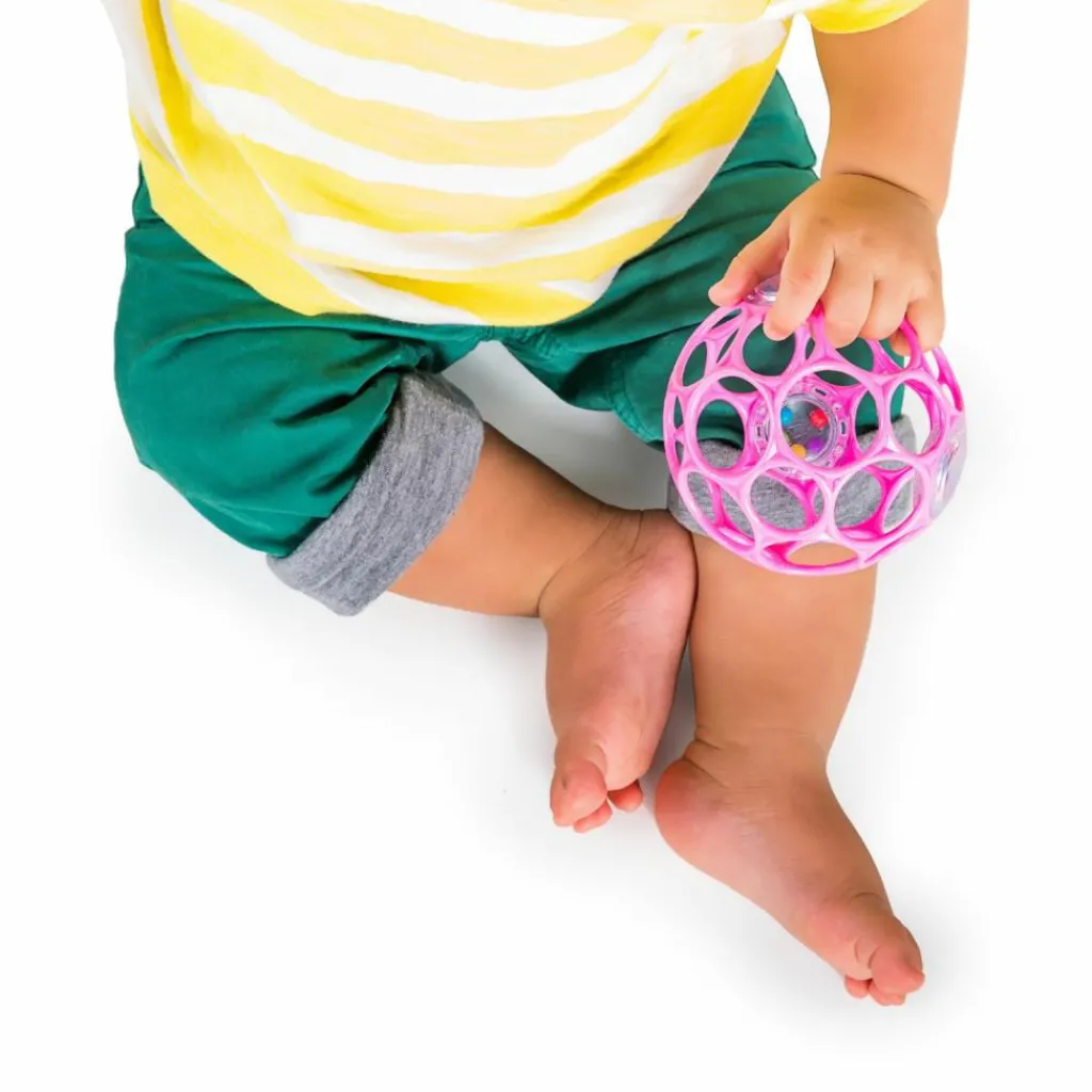 New Balle hochet sensoriel rose Balle / Cube D'Activités