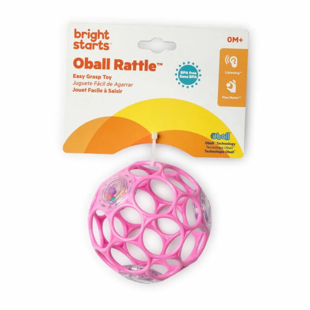 New Balle hochet sensoriel rose Balle / Cube D'Activités