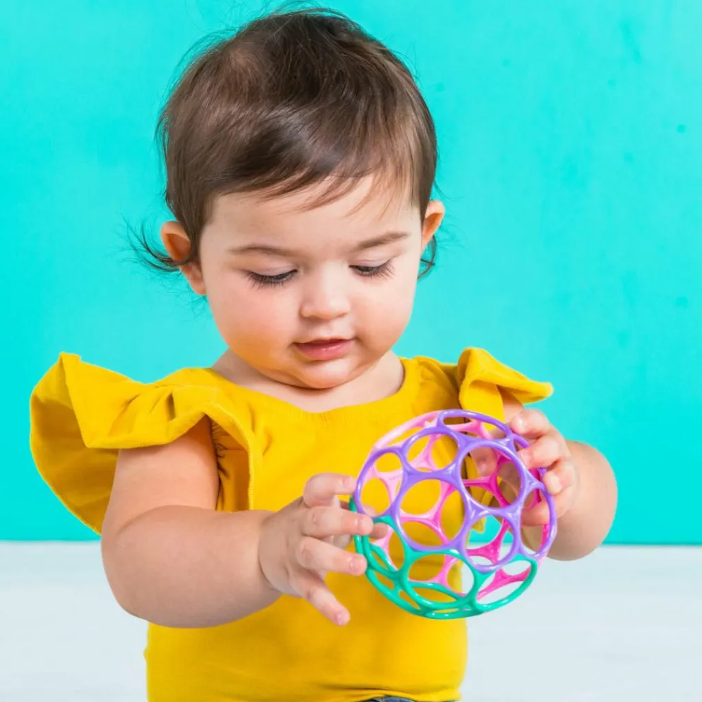 Online Balle hochet souple rose et violet Balle / Cube D'Activités