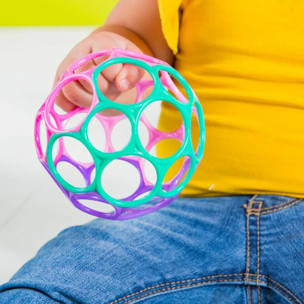 Online Balle hochet souple rose et violet Balle / Cube D'Activités