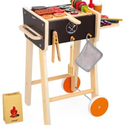 New Barbecue en bois (55 pièces) Enfant Cuisine Enfant