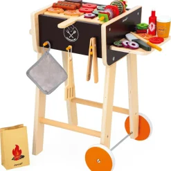 New Barbecue en bois (55 pièces) Enfant Cuisine Enfant