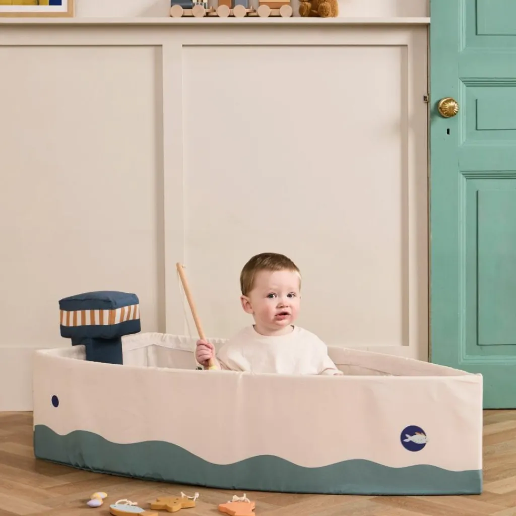 Clearance Bateau en toile avec kit de pêche Kid's Hub Piscine À Balles