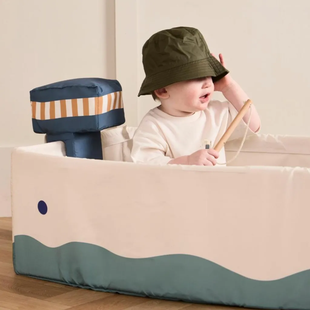 Clearance Bateau en toile avec kit de pêche Kid's Hub Piscine À Balles