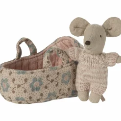 Sale Bébé souris dans la nacelle Rose Figurines De Jeu