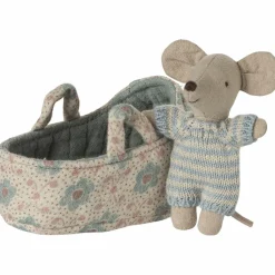 Discount Bébé souris dans la nacelle Bleu Figurines De Jeu
