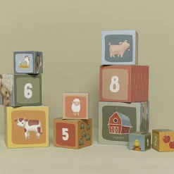 Best Blocs à empiler en carton Little Farm Jouet À Empiler