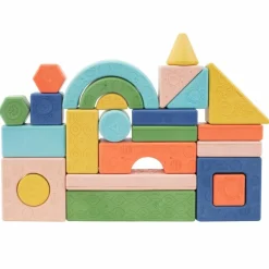 Blocs à empiler et hochet (24 pièces) Jouet À Empiler