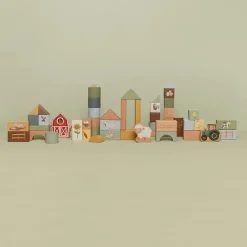 Outlet Blocs de construction en bois Little Farm Jeu De Construction