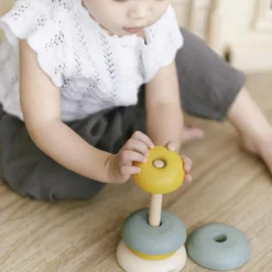 Clearance Bols à empiler en bois d'hévéa Jouet À Empiler