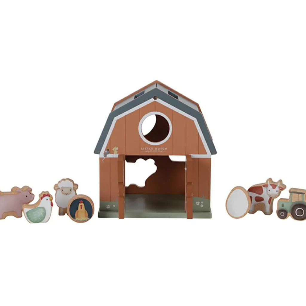 Online Boîte à formes en bois Little Farm Jouet À Encastrer