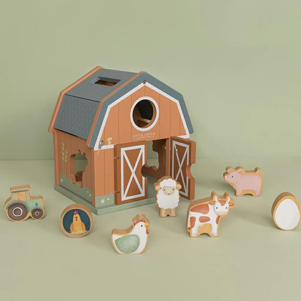Online Boîte à formes en bois Little Farm Jouet À Encastrer