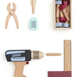 New Boîte à outils en bois Kid's Hub Etabli Et Outils
