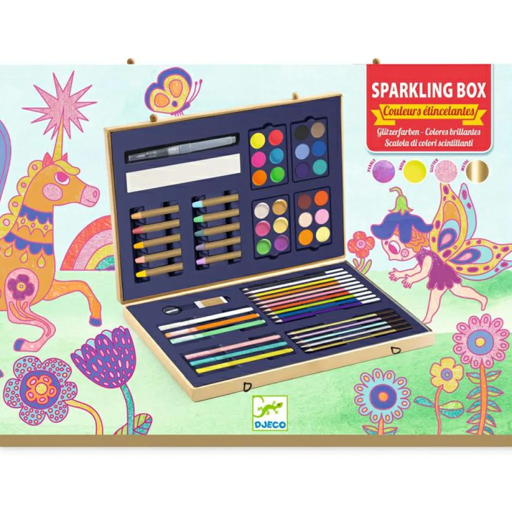 Discount Boîte de couleurs pour dessiner, colorier et peindre Sparkling box Dessin Et Peinture