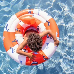 New Bouée bébé Baleine rouge-blanc Bouée