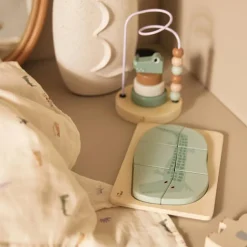 Boulier en bois avec tour à empiler Jungle Jambo Croco Boulier