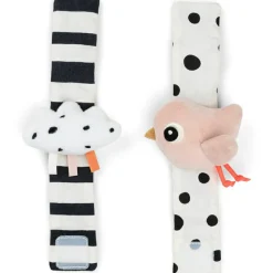 Discount Bracelet hochet lot de 2 Happy clouds Rose Hochet