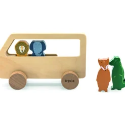 Outlet Bus en bois Animaux Jouet À Tirer / Pousser
