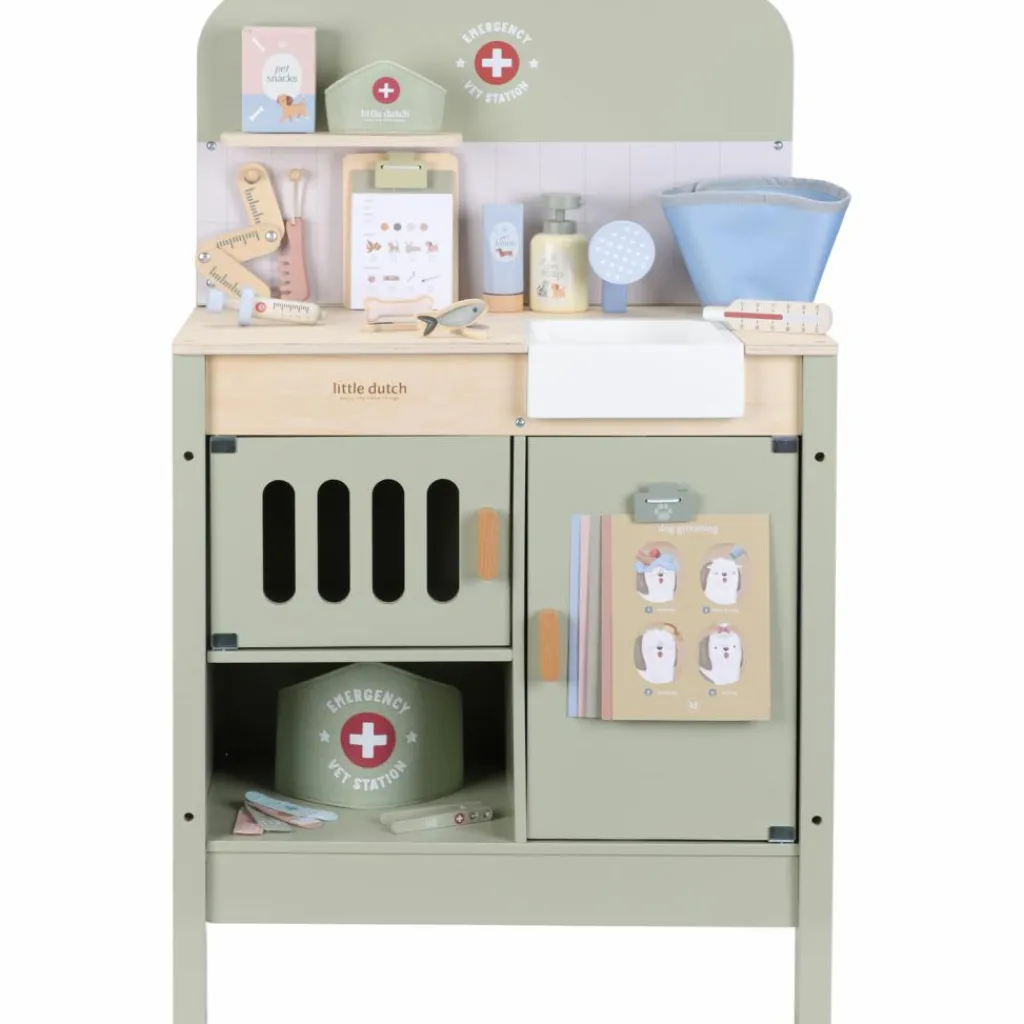 Cabinet de vétérinaire en bois FSC Docteur / Vétérinaire