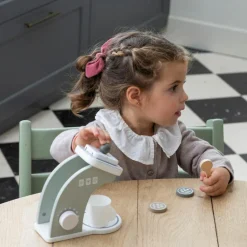 New Cafetière en bois Botton Dînette Et Aliments Factices