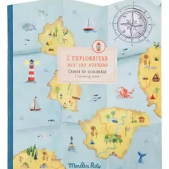 Best Cahier de coloriage avec 195 stickers L'explorateur Activités Manuelles