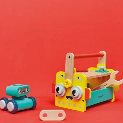 Clearance Caisse à outils Brico'kids en bois (25 pièces) Etabli Et Outils