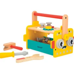 Clearance Caisse à outils Brico'kids en bois (25 pièces) Etabli Et Outils
