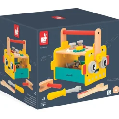 Clearance Caisse à outils Brico'kids en bois (25 pièces) Etabli Et Outils