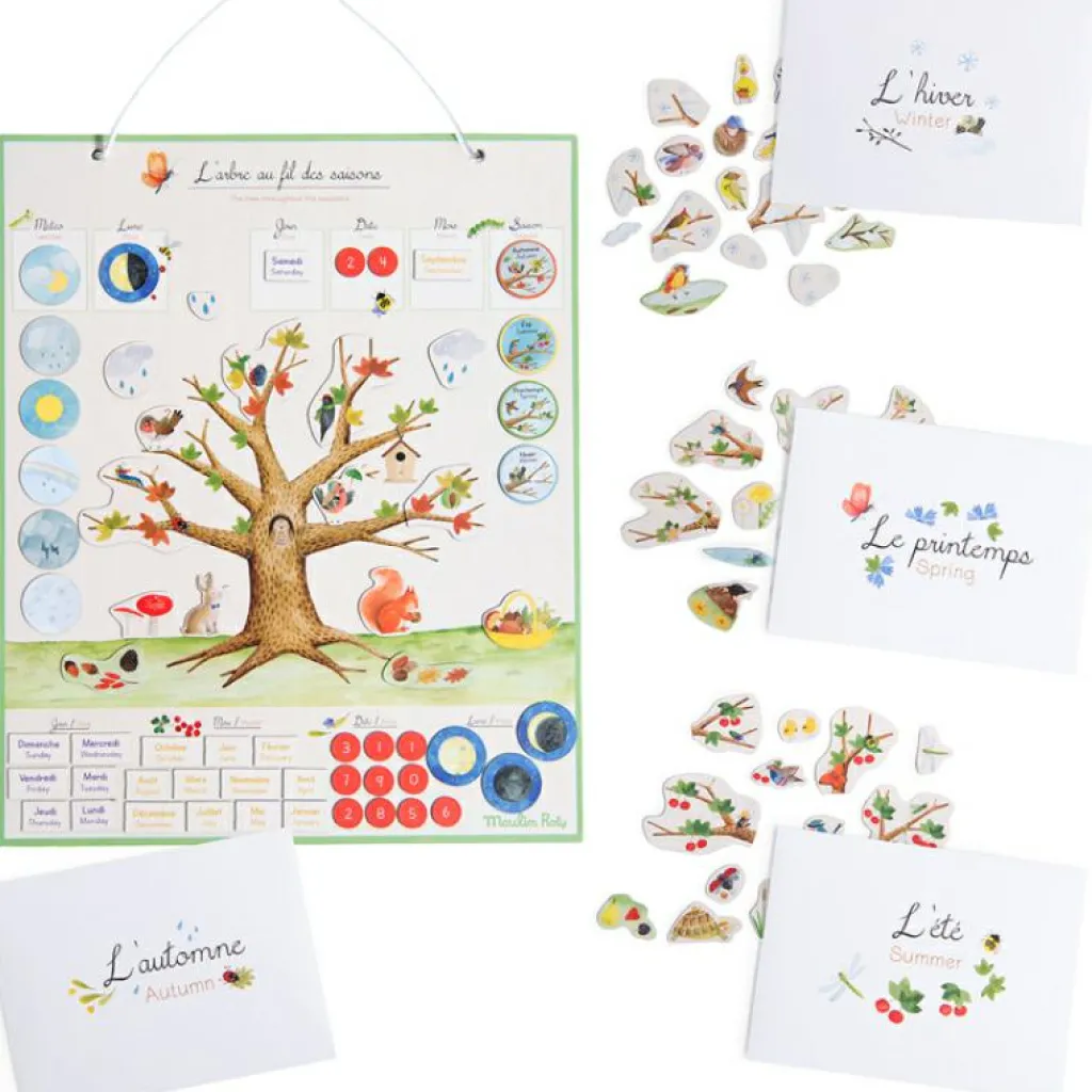 Outlet Calendrier magnétique des saisons Le Jardin du Moulin Apprentissage Du Temps Et Quotidien