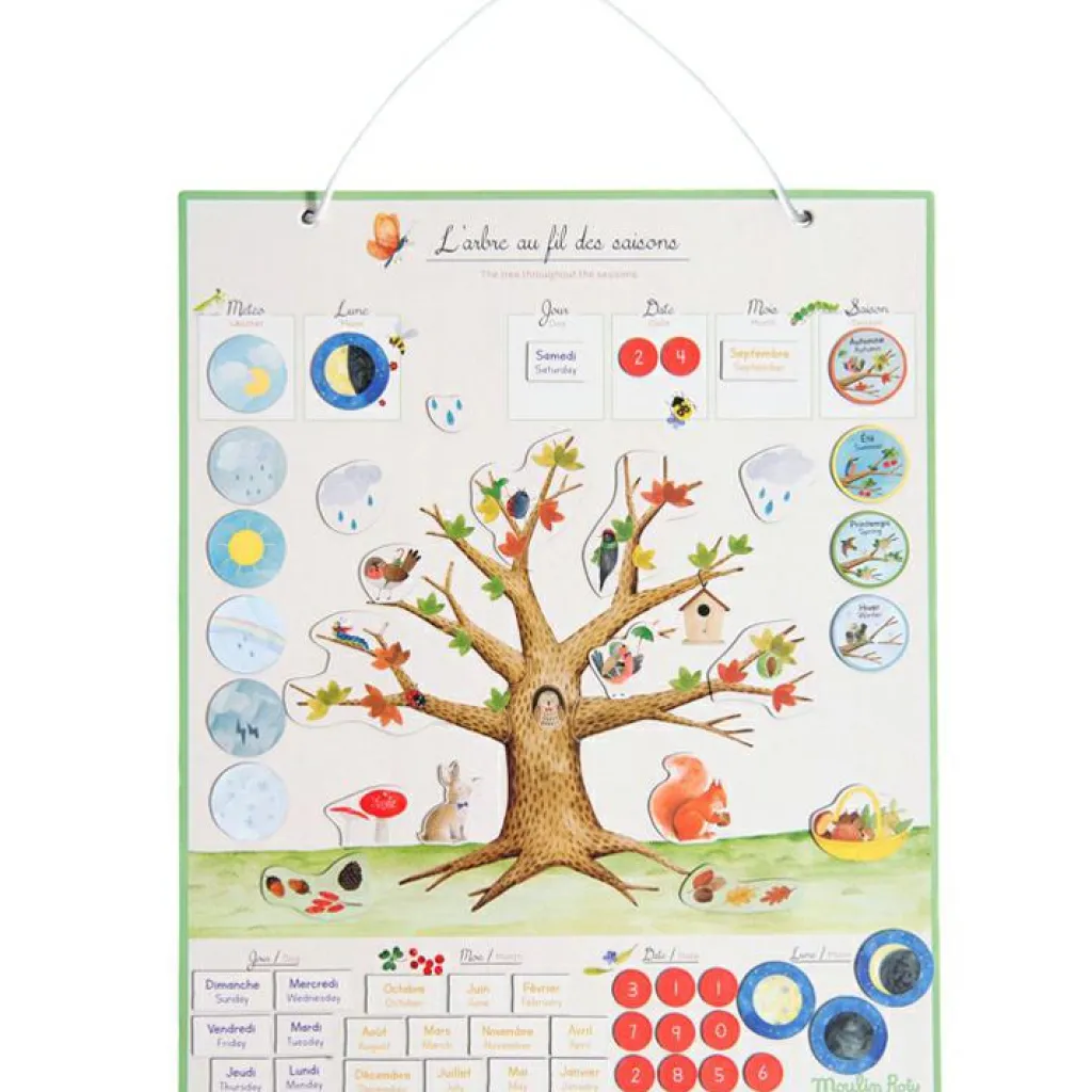 Outlet Calendrier magnétique des saisons Le Jardin du Moulin Apprentissage Du Temps Et Quotidien
