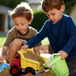 Discount Camion de construction tombereau rouge et jaune Petites Voitures, Véhicules Et Circuits