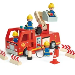 Clearance Camion de pompiers en bois Petites Voitures, Véhicules Et Circuits