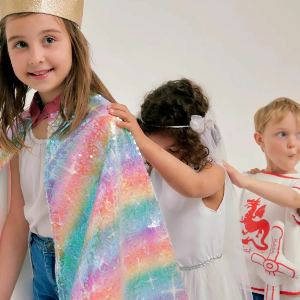 Outlet Cape Rainbow Multicolore (4-12 ans) Enfant Déguisement Enfant